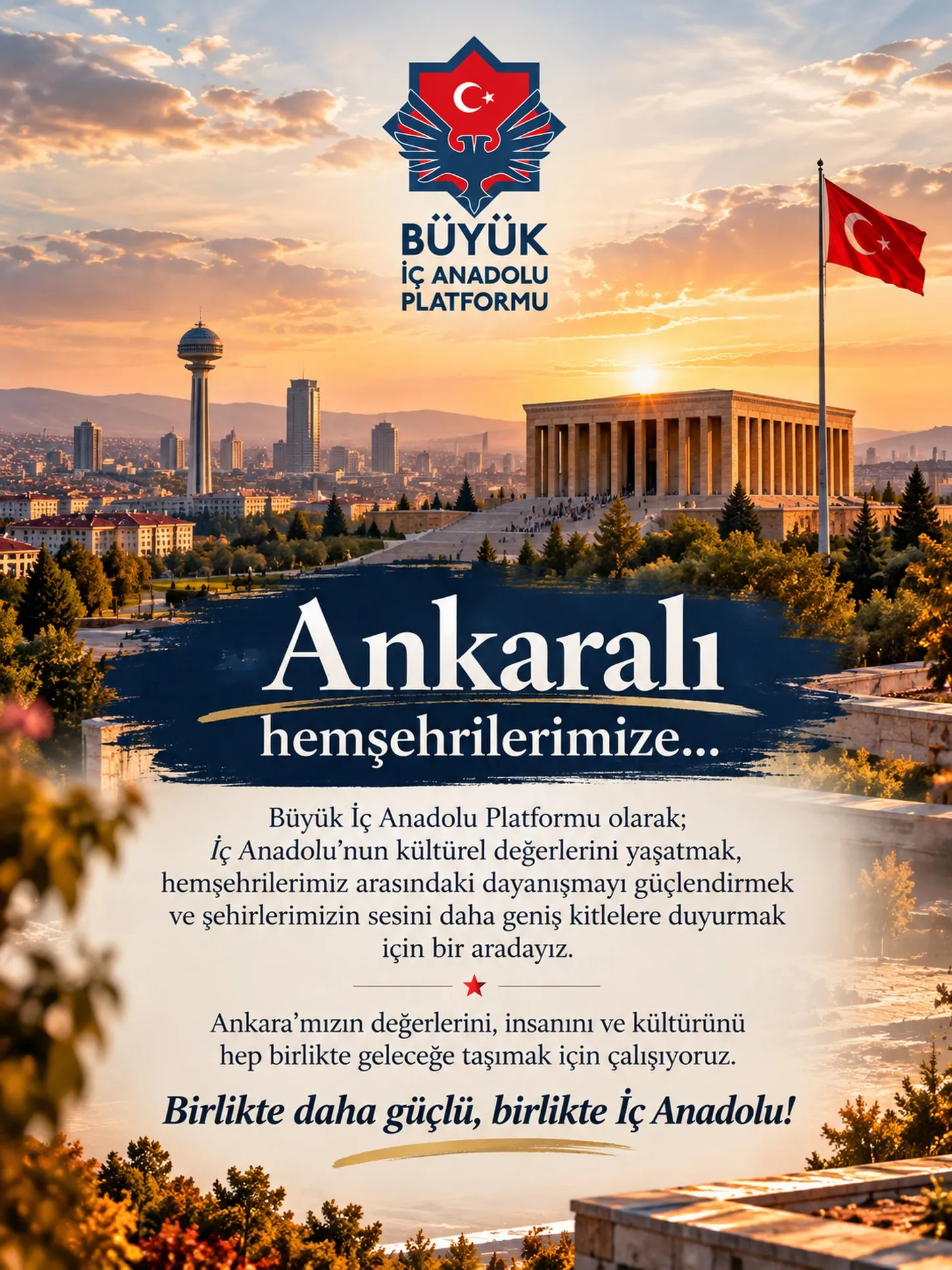 Ankara hemşehrilerimize afişi