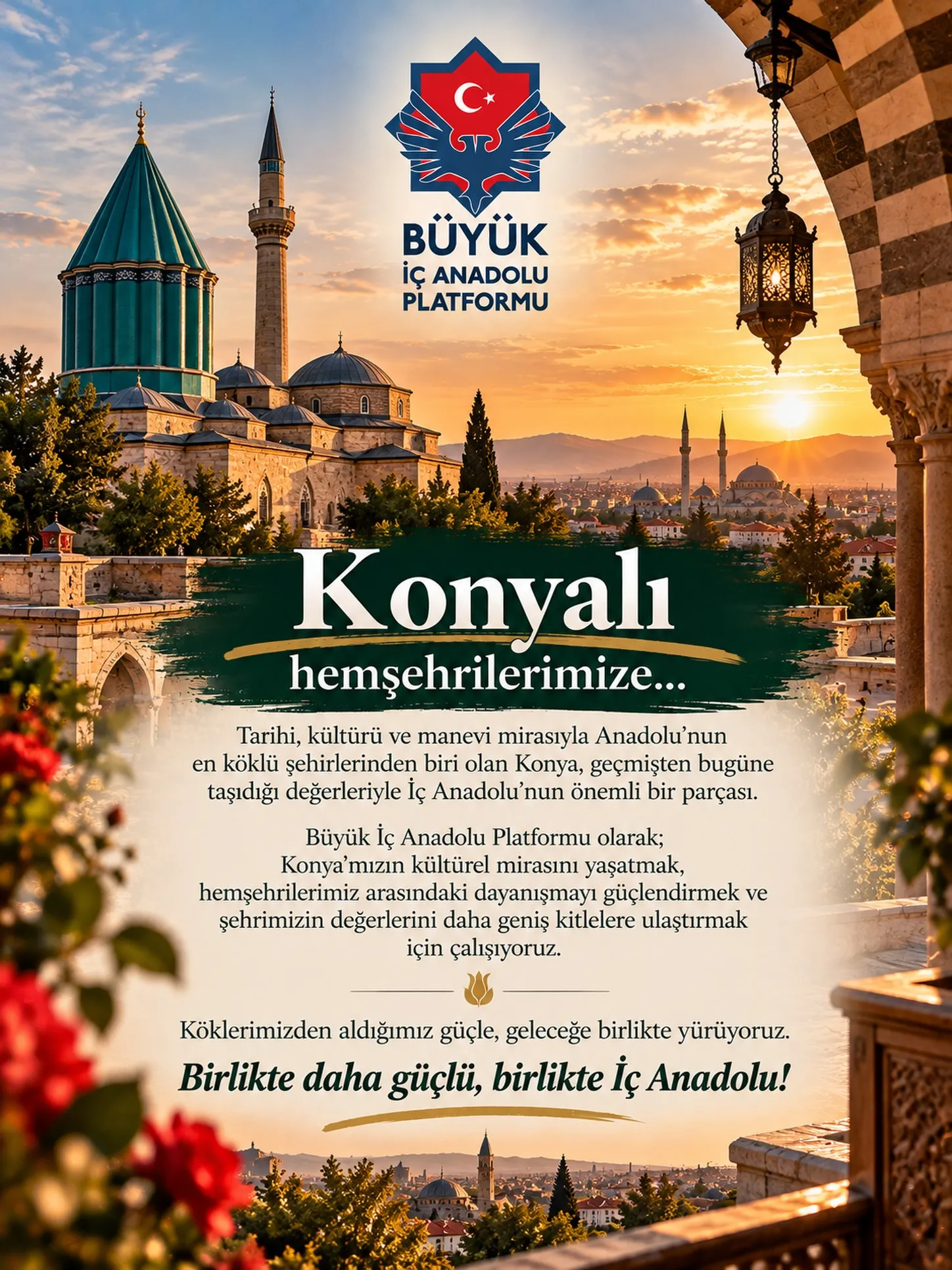 Konya hemşehrilerimize afişi